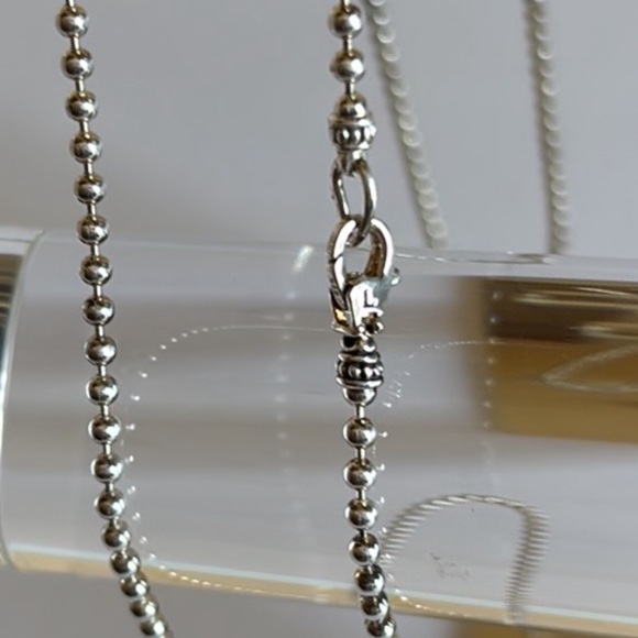 LAGOS SIGNATURE CAVIAR Silver Beaded Necklace